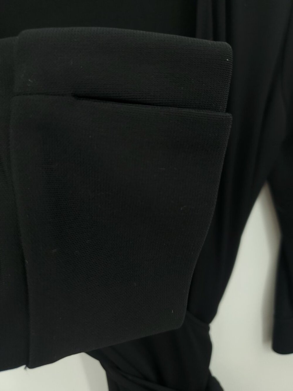 Diane Von Furstenberg 3/4 Sleeve True Wrap Dress 10 Black - Picture 9 of 14